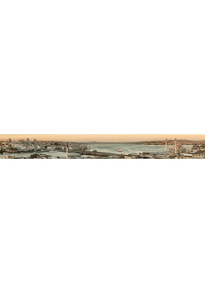 Mutfak Tezgah Arası Folyo Fayans Kaplama Folyosu Panoramik İstanbul
