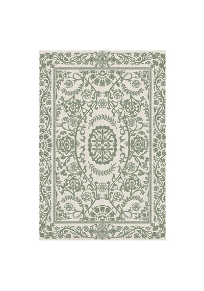 Kartela Halı Veso Halı Kaymaz Taban Makinede Yıkanabilir Halı Adaçayı Yeşili - 120 X 180 Cm