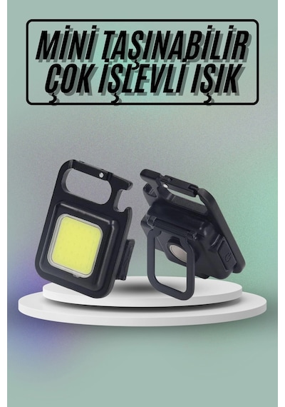 Mıknatıslı Parlak Led Işık 3 Fonksiyonlu Şarj Edilebilir Ledli Mini Taşınabilir Çok Renkli 76856004