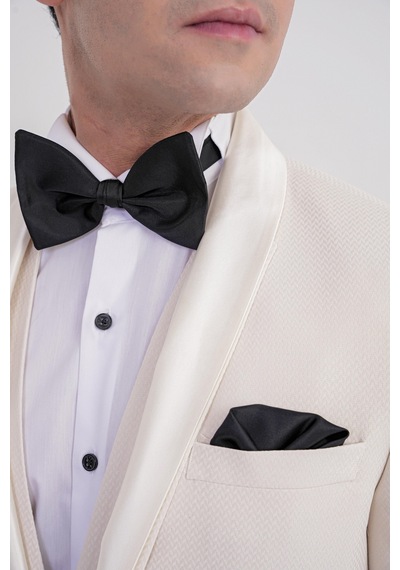 Black 069 Takım Slim Krem Krem