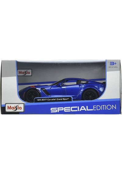 Maisto 1/24 2017 Model Corvette Grand Sport Mavi