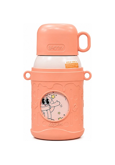 Shotay Cartoon Termos Matara Pembe 480 Ml.