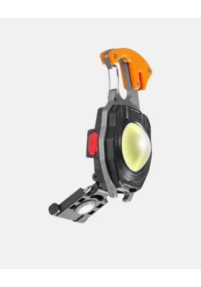 Gld-spt- Mini Led Anahtarlık Fener Şişe Açacağı, Tornavida, Düdük Ve Usb Şarj Özellikli