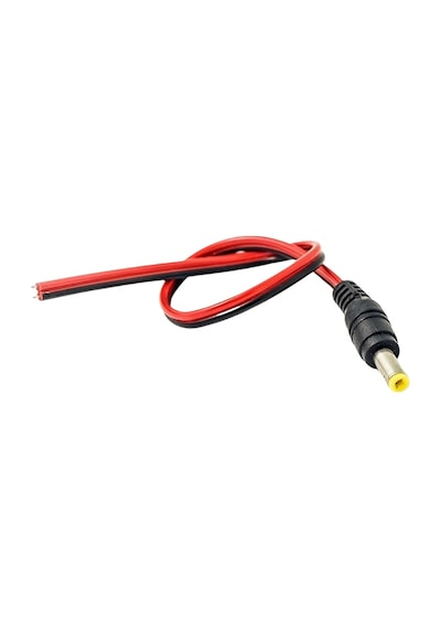 2.1 Erkek Led Birleştirme Kablosu 15cm Adaptör Jack Fişi Ve Kamera Kablosu 5 Adet