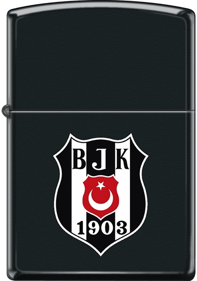 Zippo Beşiktaş Football Club Dizayn Lisanslı Çakmak - Black Matte Siyah