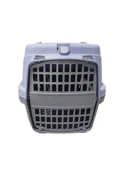Pribor Hz-100 Kedi Köpek Evcil Hayvan Taşıma Çantası Box Orta Boy Çok Fonksiyonlu Lila Gri