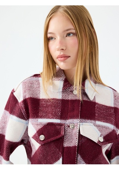 Regular Fit Kadın Gömlek U.kol Burgundy