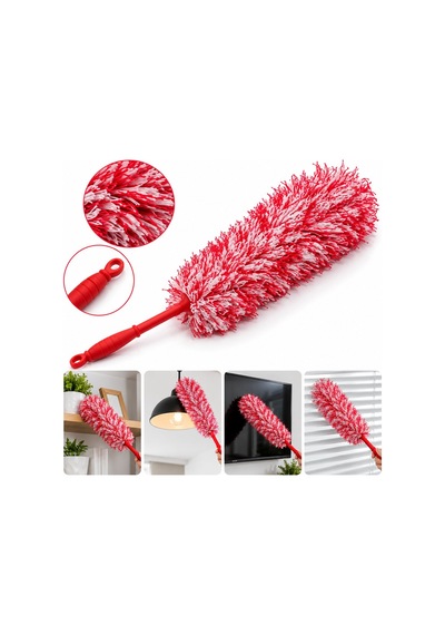 İbico İ21-024 Toz Alma Püskülü Brkt-910248 Püskül 36 Cm + Renkli Plastik Sap 19cm 55cm Renkli İp