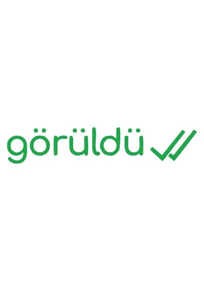 Görüldü Araba Sticker 17x17 Cm Yeşil