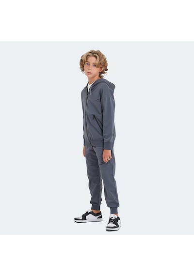 Slazenger LOCAL IN Unisex Çocuk Eşofman Takımı Koyu Gri