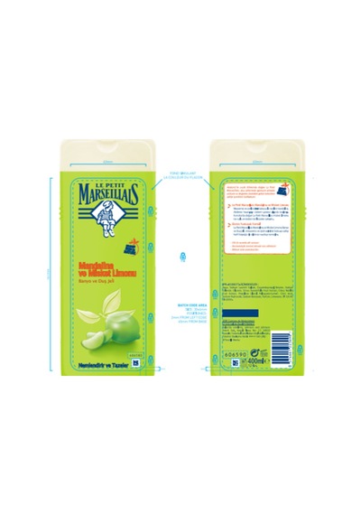 Le Petit Marseillais Duş Jeli Mandalina Limon 400 ML x2