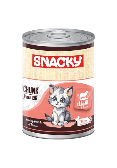 Snacky Kuzu Etli Yavru Kedi Konserve 400 Gr