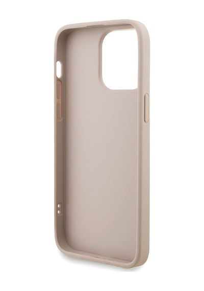 Apple Uyumlu iPhone 13 Pro Max Kılıf Guess Lisanslı Bilek Askı İpli Metal 4g Ve Yazı Logolu Kapak Pembe