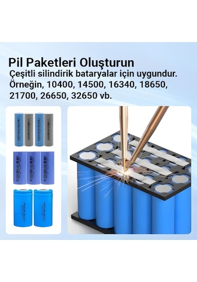 Awithz U2 7500mah Yüksek Güçlü Pil Punta Kaynak Makinesi 0.25mm Nikel Destekli, 99 Kademeli Hassas Ayar