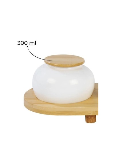Simple 4'lü Baharat Seti Standlı B5838 Beyaz
