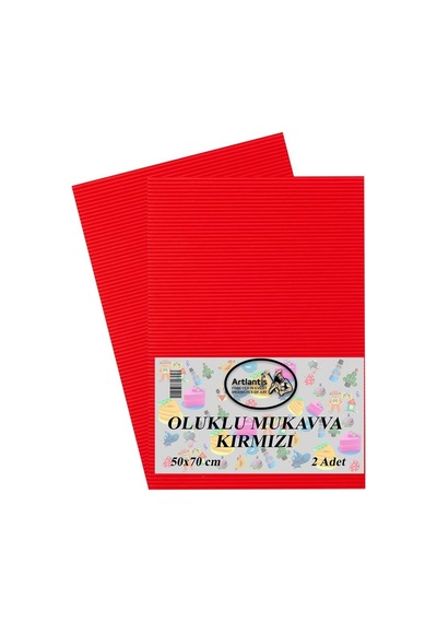 Oluklu Mukavva Renkli 50X70 2 Adet Artlantis Renkli Oluklu Mukavv