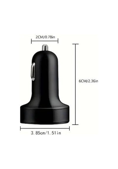 6 Portlu Hızlı Araç Şarj - 4 Usb + 2 Type-c Çıkışlı Dijital Göstergeli Oto Şarjı