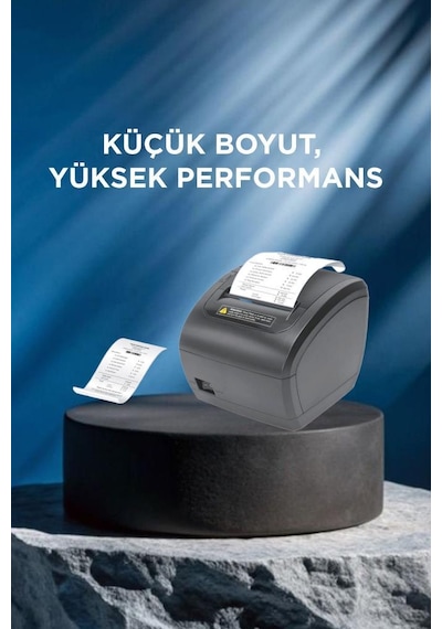 Torima TRP-838X Siyah Termal Fiş Barkod Adres Posta Etiketi Pazaryerleri İle Uyumlu Yazıcı