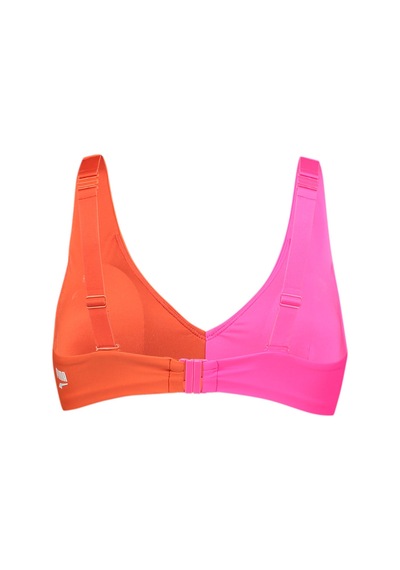 Puma Swım Kadın Colourblock Plunge Üst 938084 01 Kahverengi