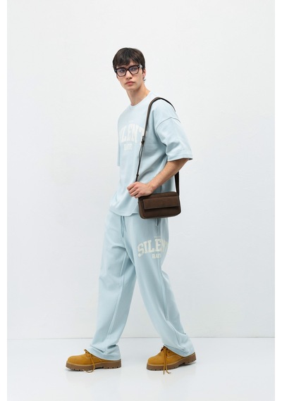 Oversize Baskılı Eşofman Takım V90-27 Bebe Mavi