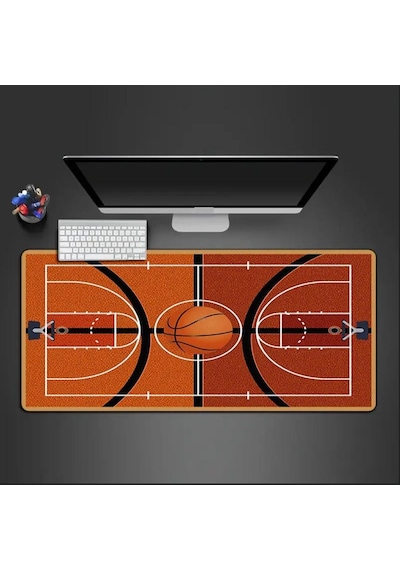 70x30 Cm Basketbol Sahası Temalı Kaydırmaz Taban Speed Yüzey Oyuncu Mouse Pad Gaming