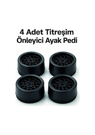 4'lü Set Çamaşır Makinesi Titreşim Önleyici Ped Sarı