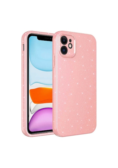 Teknomoda Xiaomi Redmi Note 10 Kılıf Kamera Korumalı Simli Lüks Işıltılı Silikon