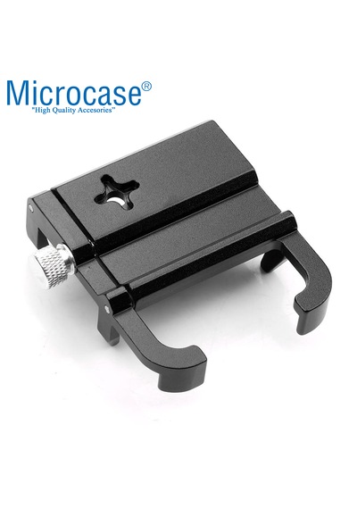 Microcase Pro 3 Alüminyum Ayarlanabilir Motosiklet Bisiklet Scooter Telefon Tutucu - Al5093 Siyah