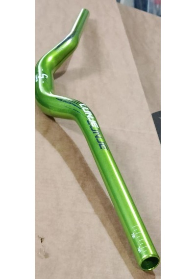 Lunje 78 Cm 55 Rise Açılı Alüminyum 31,8mm Mtb Freeride Gidon Bisiklet Gidonu Direksiyonu Yeşil Renk