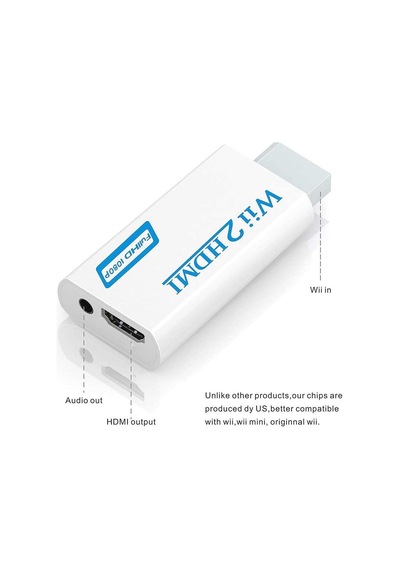 Ancheyn Nintendo Wii İçin Hdmı Tv Kablo Çevirici Dönüştürücü Adaptör 4542