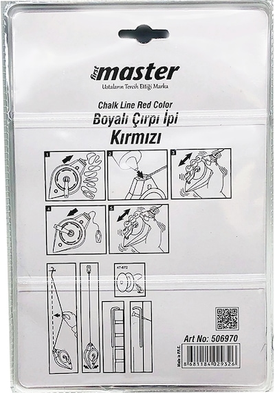 Master Boyalı Çırpı Ipi Kırmızı N11.7