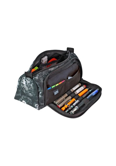 Jacbag Prime Xl-lastik Ayraçlı İki Bölmeli Kalem Kutusu Prime Xl-kurukafa renkli