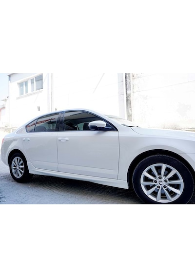Skoda Octavia 3 Makyajlı Rs Marşpiyel Seti Mat Siyah 2017 -2020