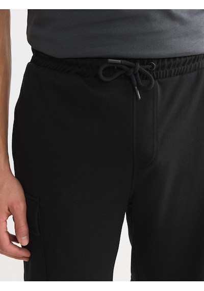 Lcwaıkıkı Classic Siyah Regular Fit Erkek Kargo Şort