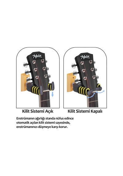 Lastvoice GPR - 653X 2'Lİ SET Üst Kalite Gitar Duvar Askısı Standı Aparatı (2 Adet)