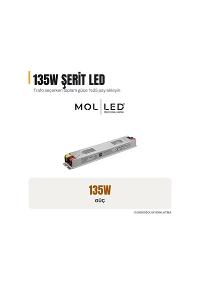 Molled Full Power Serisi 135w 12v Slim Led Driver - Mol2626