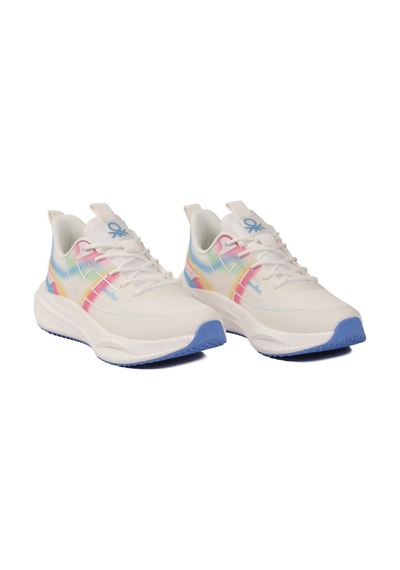 United Colors Of Benetton Beyaz Bağcıklı Hafif Kadın Spor Ayakkabı Bnı-11510 G