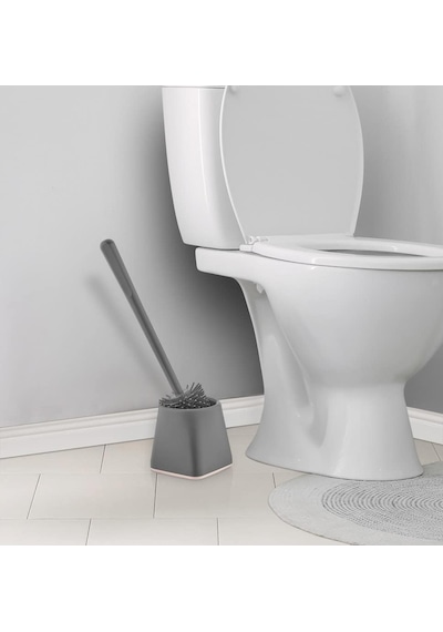Silikon Wc Fırçası,klozet,tuvalet Temizleme Fırçası,yumuşak Uçlu Silikon Fırça Gri Diğer