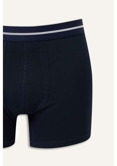 Defacto Regular Fit Çizgili Beli Lastikli 3lü Boxer Paketi I1735ax26aupr102 Mor-pr102
