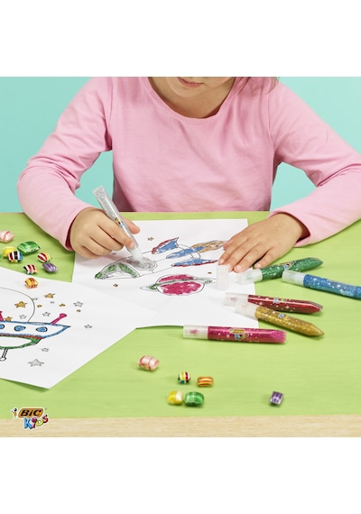 Bic Simli Yapıştırıcı Metalik 6 Renk