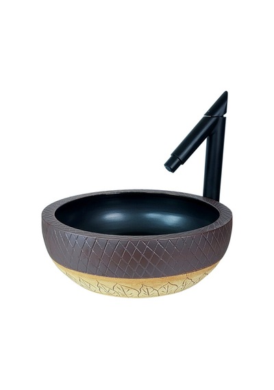 Petra 42 Cm Dekoratif Tezgah Üstü Çanak Lavabo Renkli