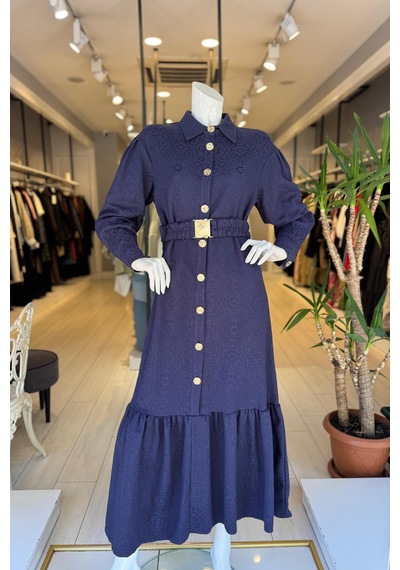 Oe26kz10119 Omelya Elbise Indigo