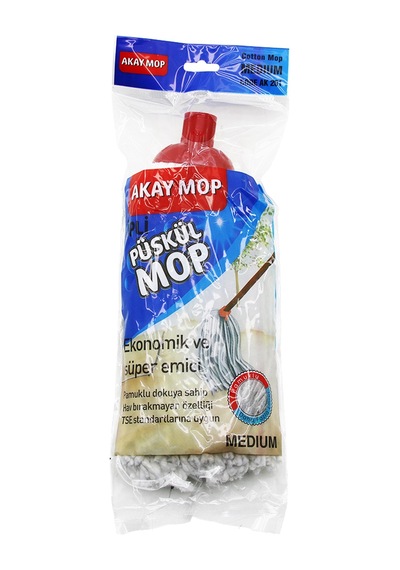 Pamuklu Püsküllü Küçük Mop Klasik Sap Uyumlu 21235079