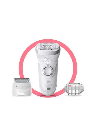 Braun Silk-Epil 9 9705 SensoSmart Kablosuz Islak & Kuru 3 Ek Parçalı 2'si 1 Arada Epilatör