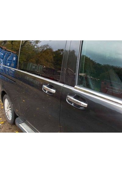 Mercedes Vito-W447 Krom Cam Alt Çıtaları 8 Parça Tek Sürgülü L3