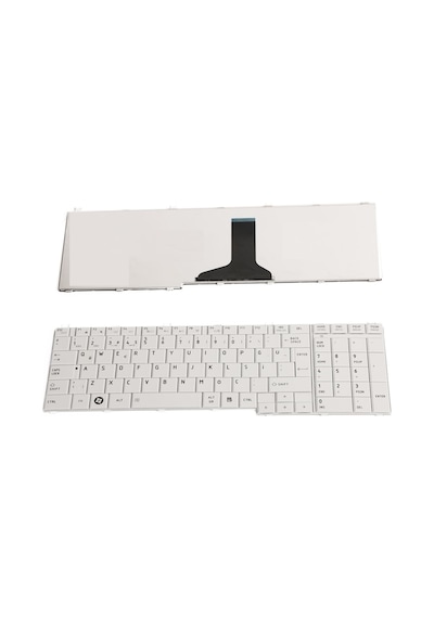 Toshiba Satellite L770d-st6nx1 Notebook Klavyesi - Beyaz Tr
