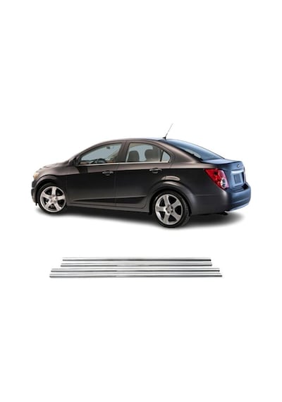Chevrolet Aveo Sedan Krom Cam Çıtası Tk 2011 Üzeri Paslanmaz Çeli N11.393