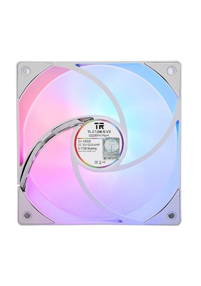 Thermalright Tl-c12w-s V3 Argb 120mm Beyaz Kasa Fanı