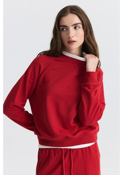 Antioch Bisiklet Yaka Sweatshirt Ve Geniş Paça Pantolon Takım Kırmızı