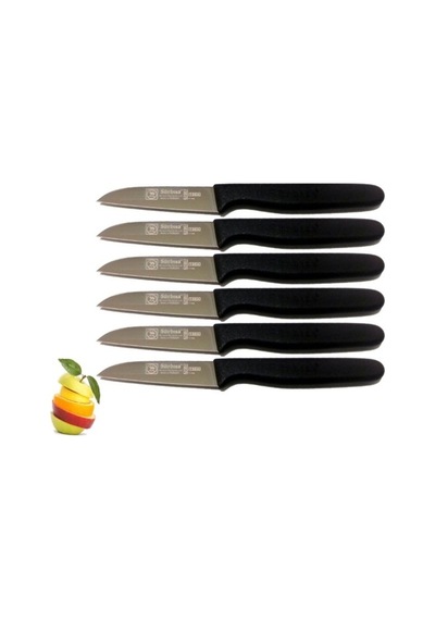 Sürmene Sürbisa 061007 Meyve Bıçağı 6'lı Set Siyah